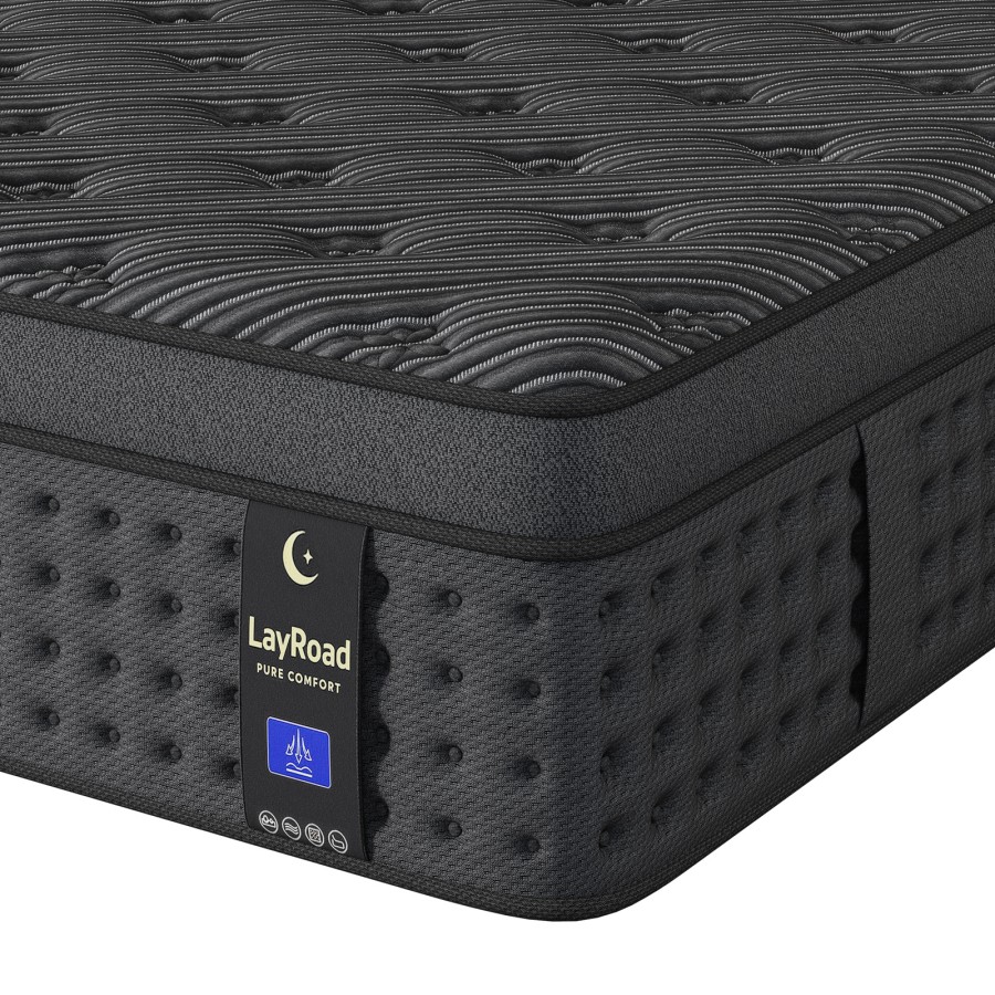 Mattress Pad Topper - 12/14-Zoll-Memory-Schaum-Hybridmatratze mit Taschenfederkern, Größen Twin, Full,