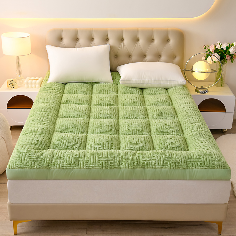 Mattress Pad Topper - Queen-Size Superweiche Flauschige Fleece-Matratzenauflage, Extra Dick,