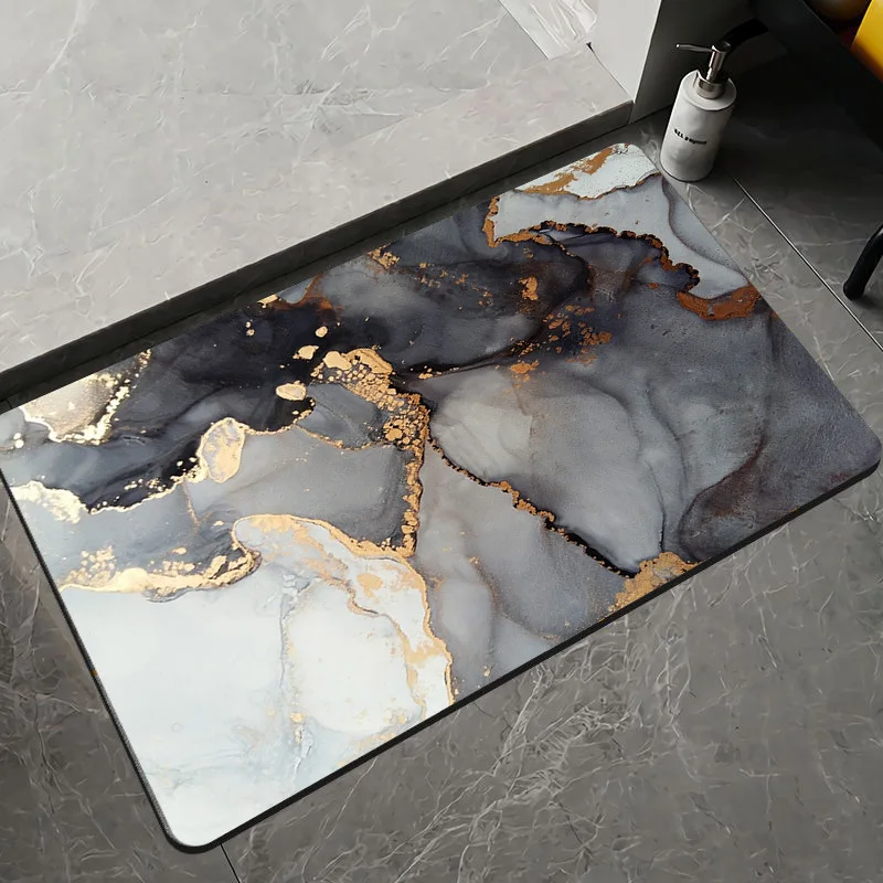Home Textiles Super Soft - Super saugfähige, rutschfeste Kieselalgen-Bodenmatte für Badezimmer,