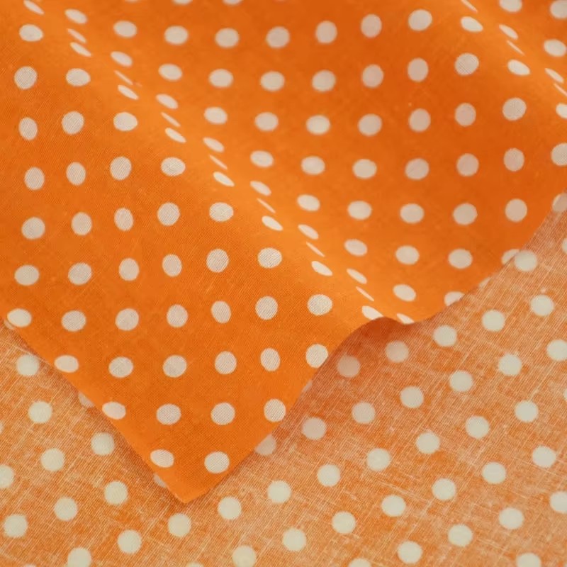 50X150CM Weiß Orange Polka Dot – Home Of Textiles Bewertung und Preis