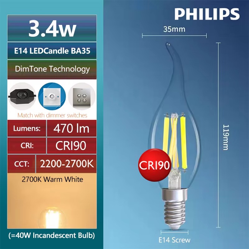 PHILIPS Master LED-Kerzenlampe – Philips Bulb Led Classic Bewertung und Preis