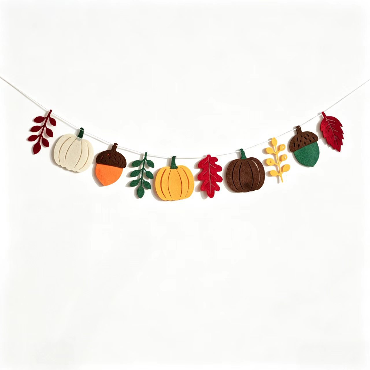 Herbstliche Kürbisblätter-Flag – Home Of Textiles Bewertung und Preis
