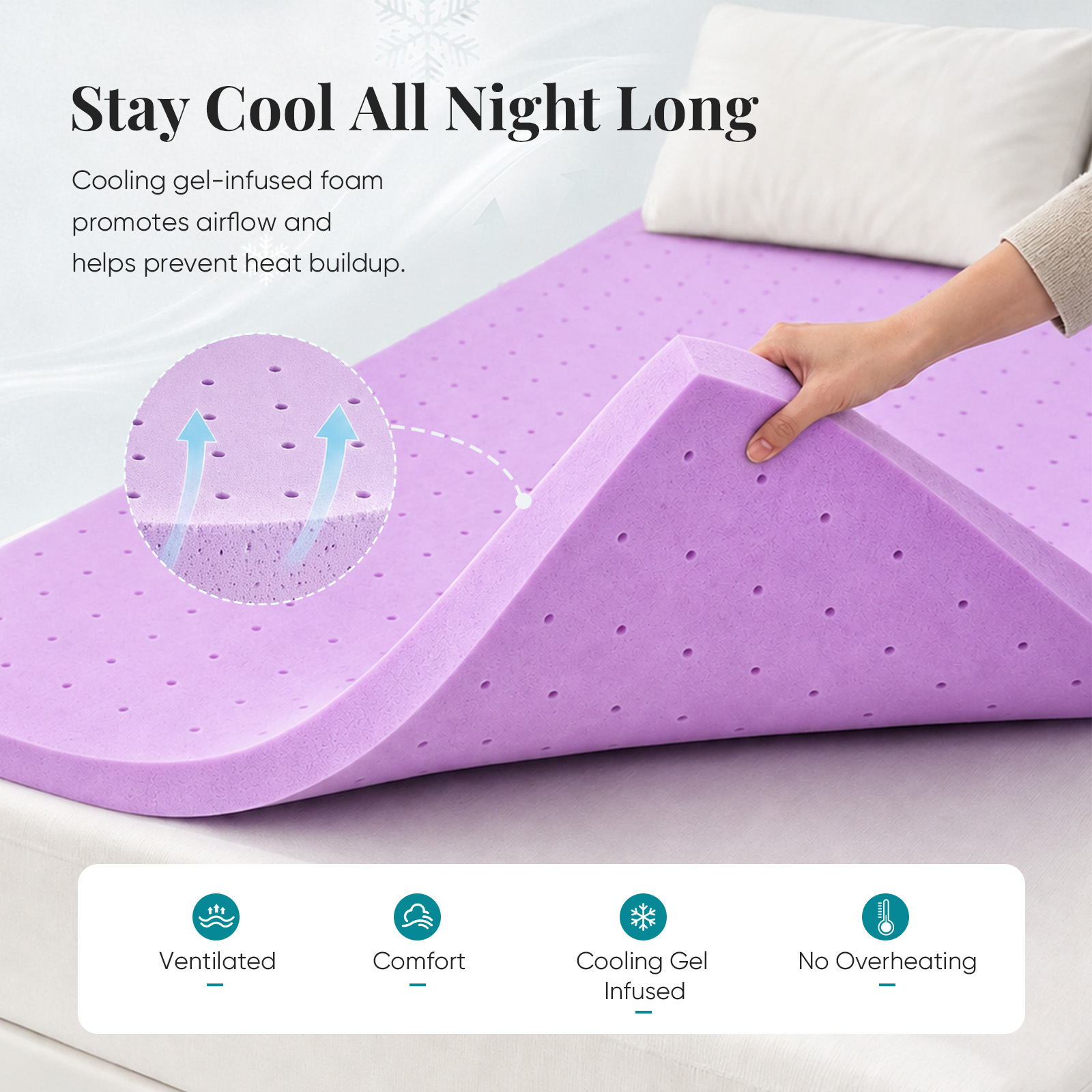 JHK 1,5 Zoll Kühlende Memory-S – Mattress Pad Topper Bewertung und Preis